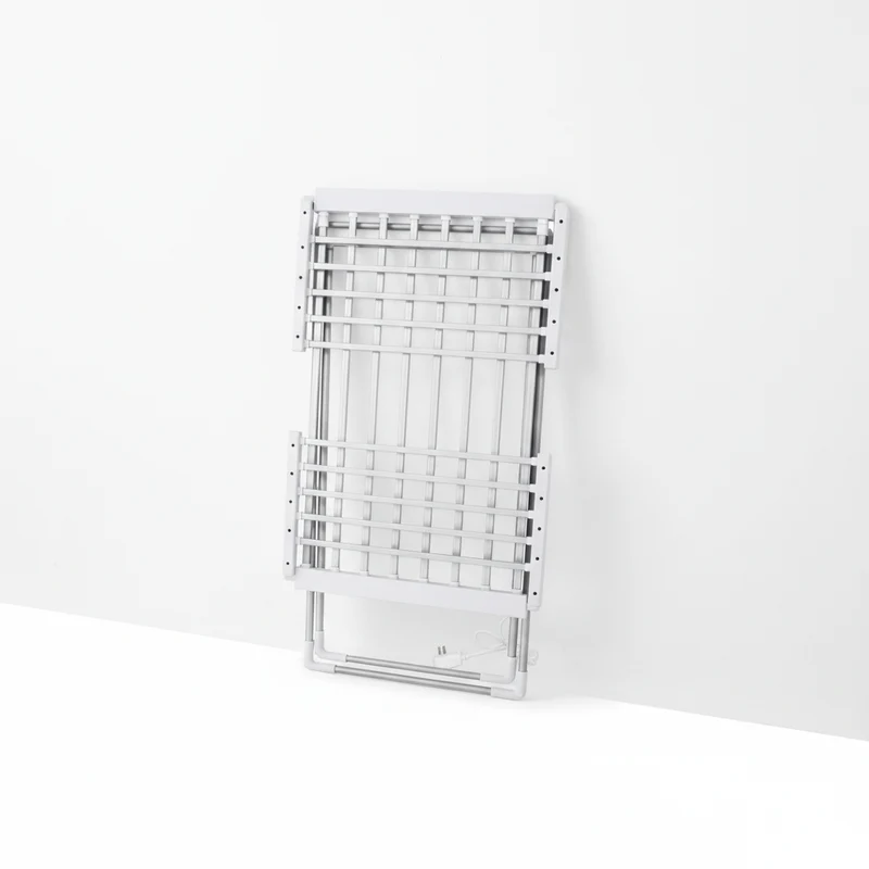 Étendoir à linge chauffant pliable en aluminium