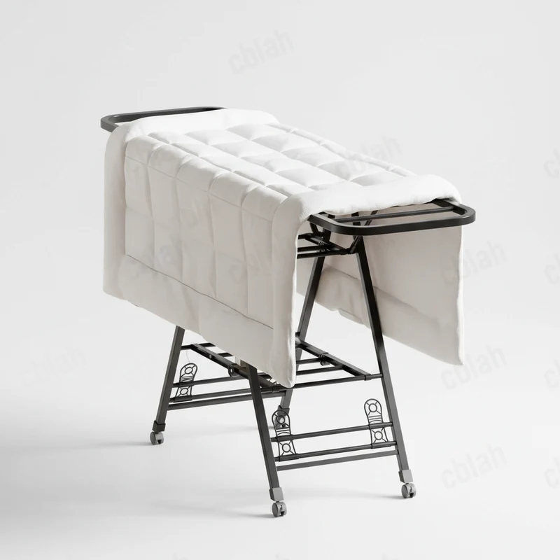 Étendoir à linge pliable en acier carbone mobile