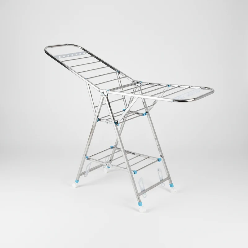Étendoir à linge pliable inox intérieur extérieur