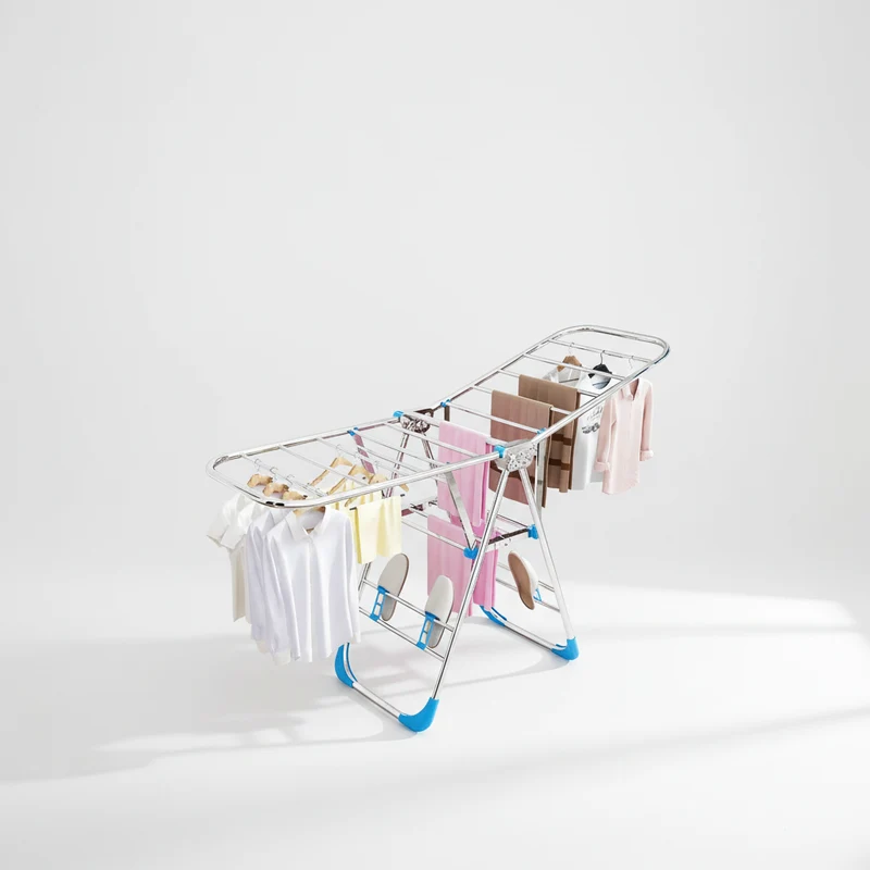 Étendoir à linge pliable inox intérieur extérieur
