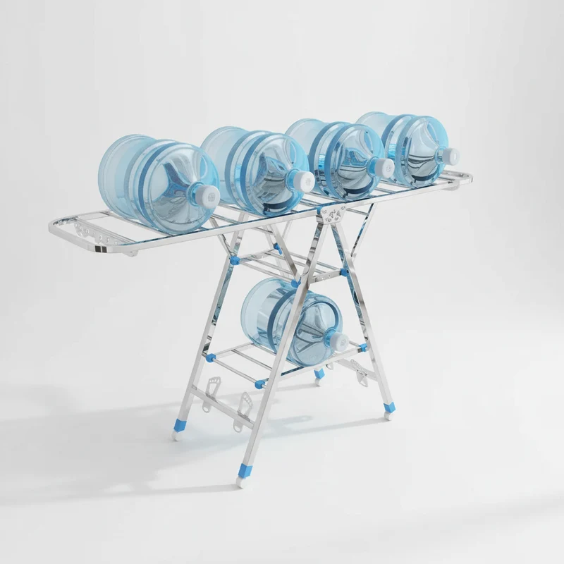 Étendoir à linge pliable inox intérieur extérieur