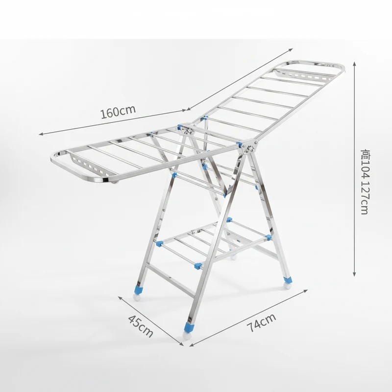 Étendoir à linge pliable inox intérieur extérieur