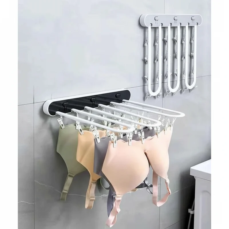 Étendoir à linge mural rabattable pour chaussettes