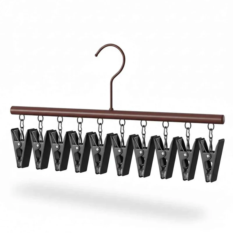 Cintre pour étendoir à linge inox 10 pinces