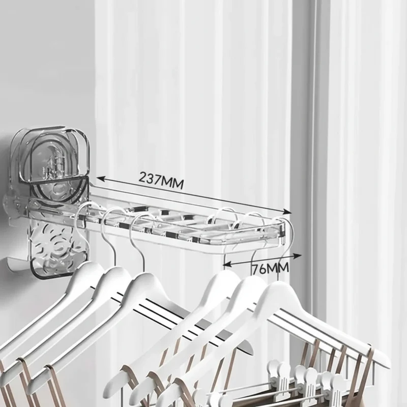 Étendoir à linge mural ventouse pliable