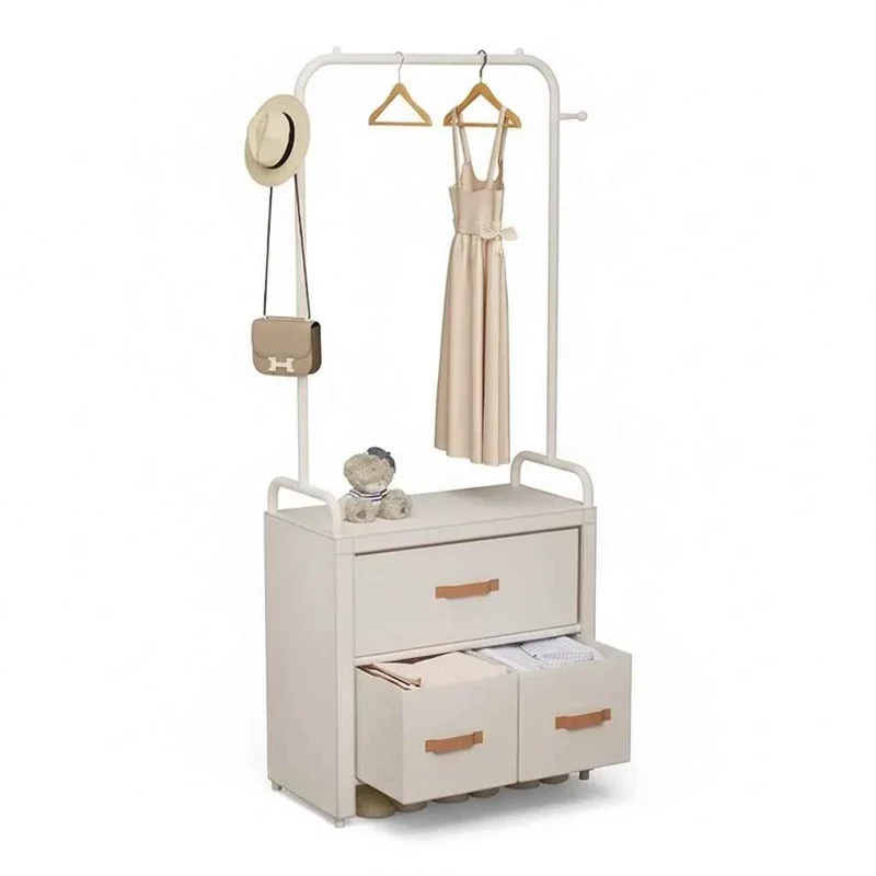 Étendoir à linge pliable avec armoire intégrée