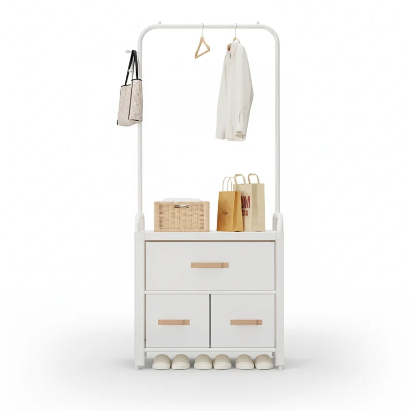 Étendoir à linge pliable avec armoire intégrée