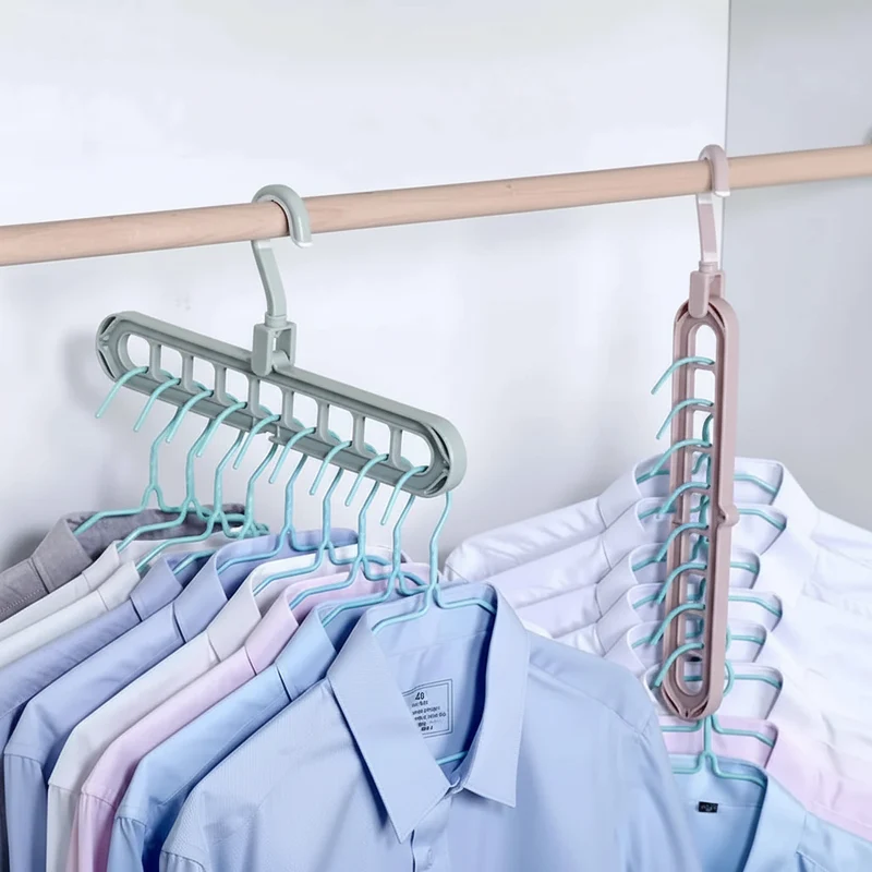 Cintre pour étendoir à linge 9 trous rotatif