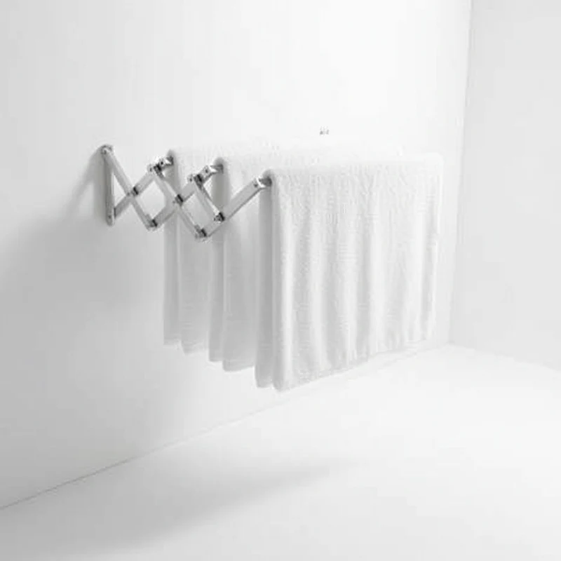 Étendoir à linge en inox pliable sans perçage