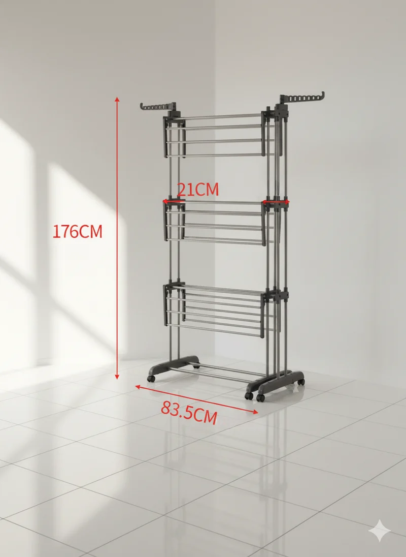 Étendoir à linge tour grand format pliable