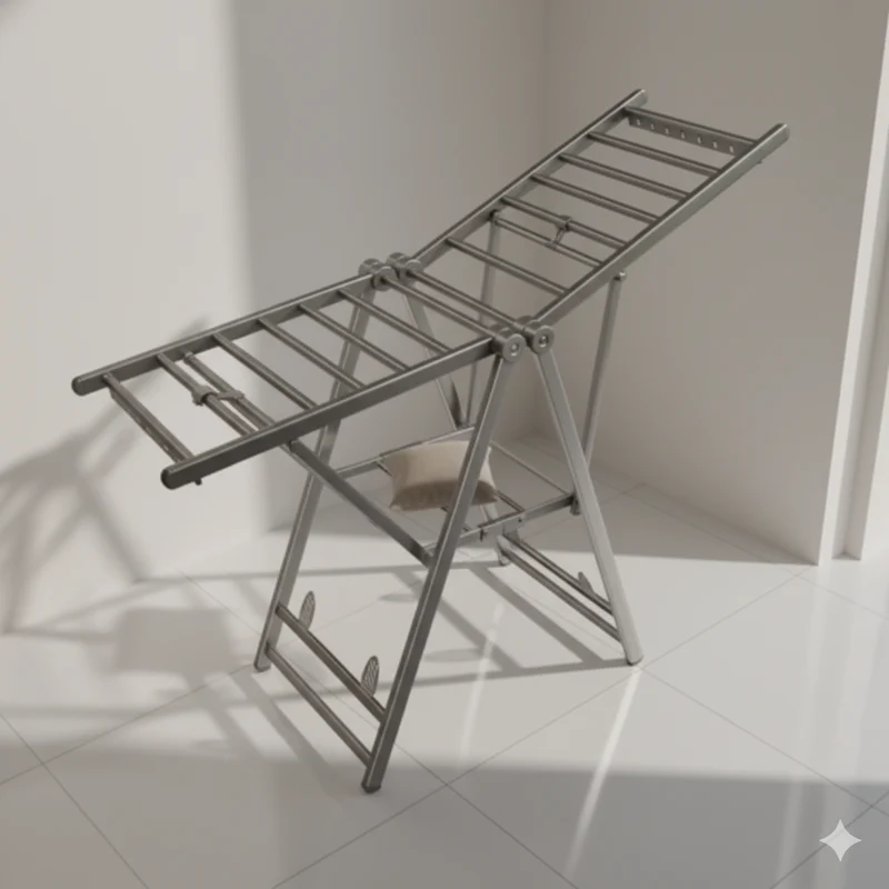 Étendoir à linge pliable double surface