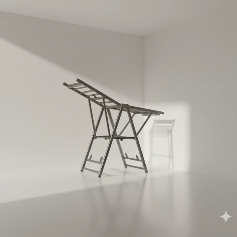 Étendoir à linge pliable double surface