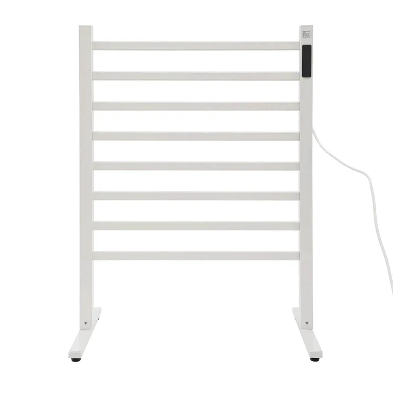 Étendoir à linge chauffant sur pied en aluminium
