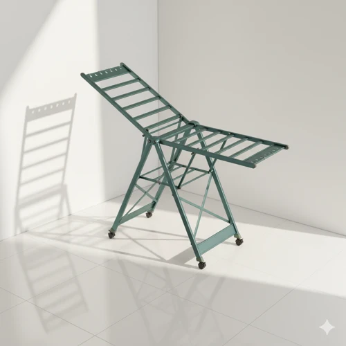 Étendoir à linge pliable extensible en aluminium