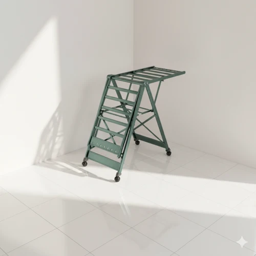 Étendoir à linge pliable extensible en aluminium