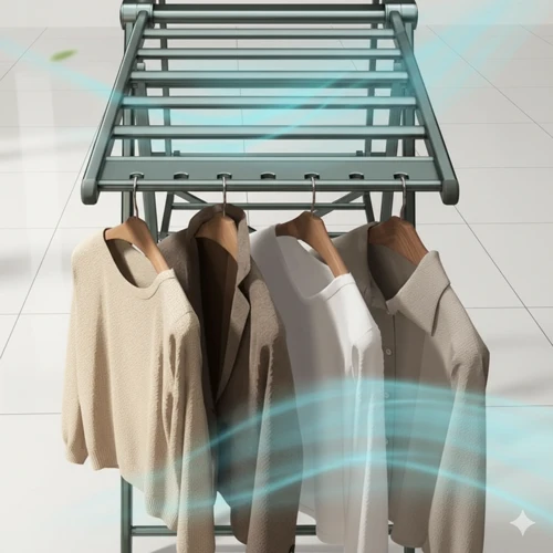 Étendoir à linge pliable extensible en aluminium