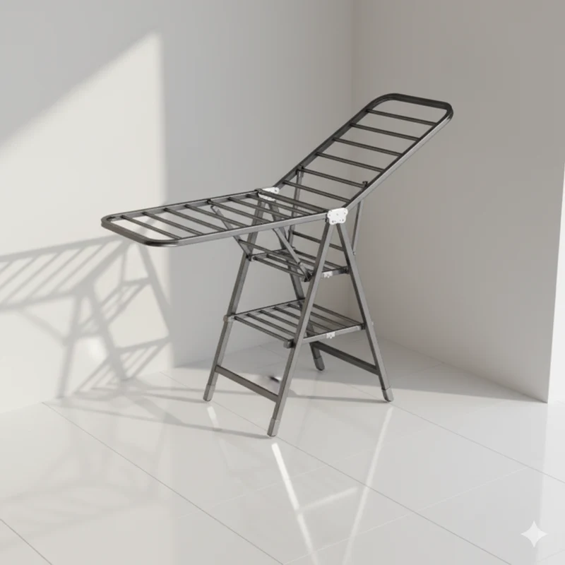 Étendoir à linge pliable en carbone triple surface