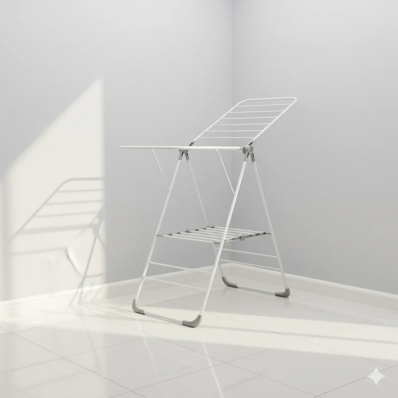 Étendoir à linge intérieur en silicone autoportant
