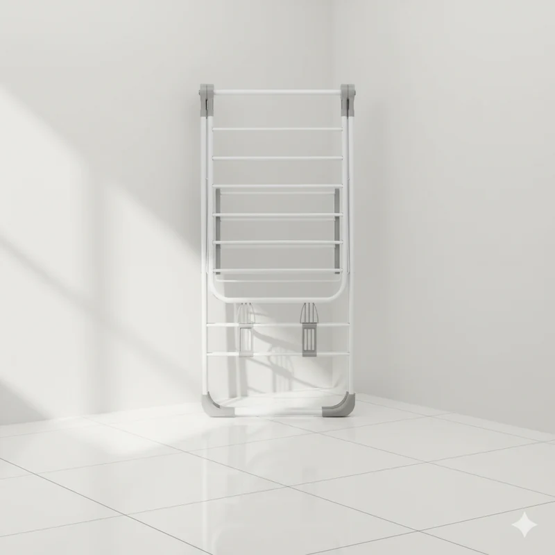 Étendoir à linge intérieur en silicone autoportant