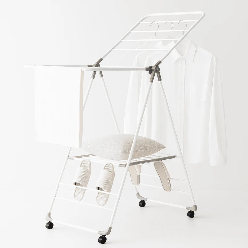 Étendoir à linge intérieur en silicone autoportant