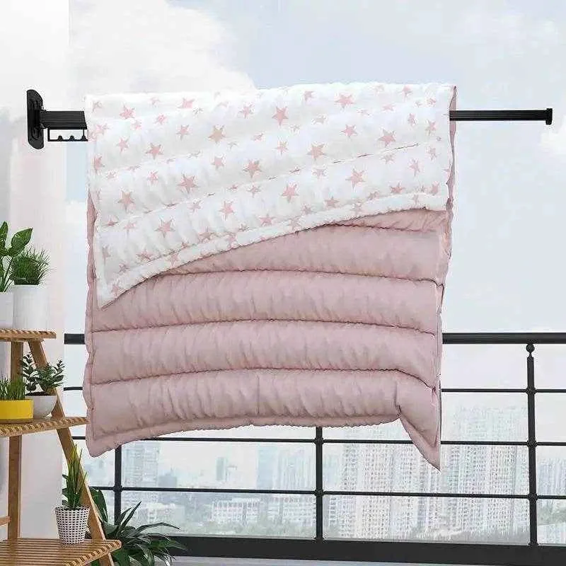 Étendoir à linge extensible mural en aluminium