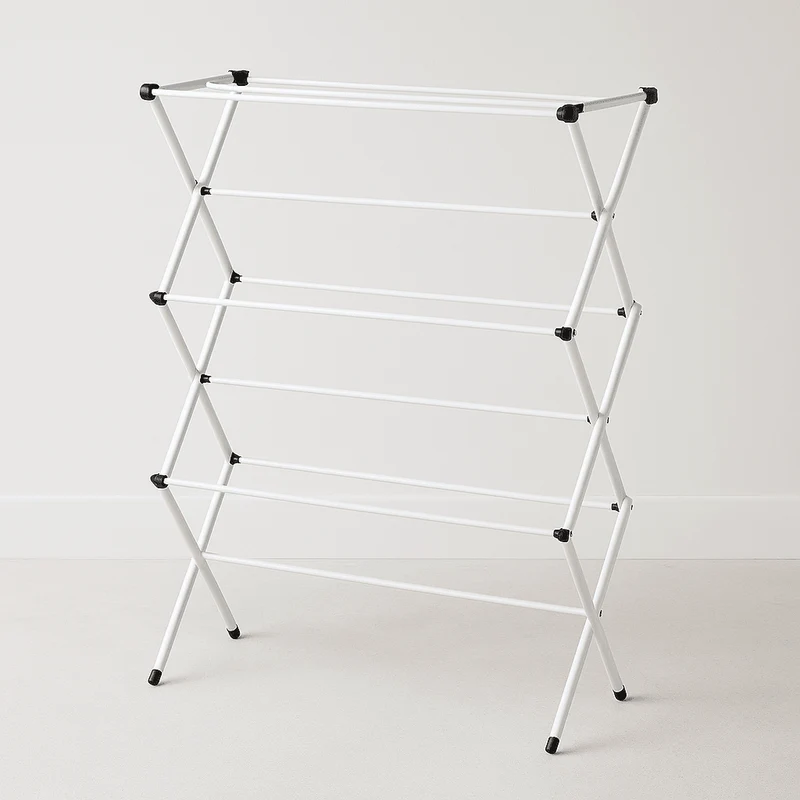 Étendoir à linge extensible pliable en acier