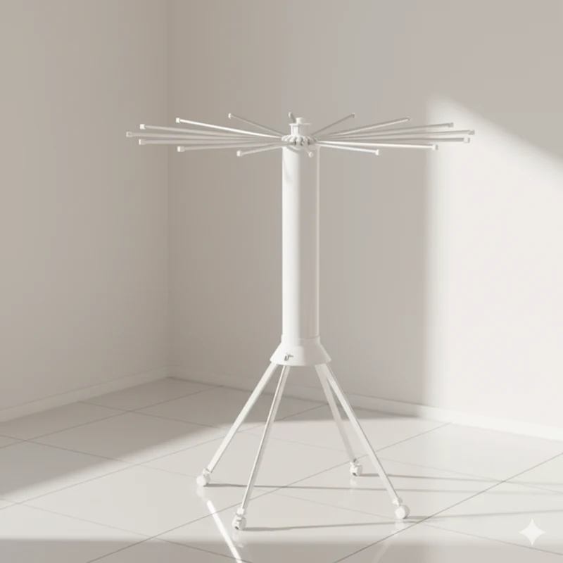 Étendoir à linge parapluie pliable en aluminium