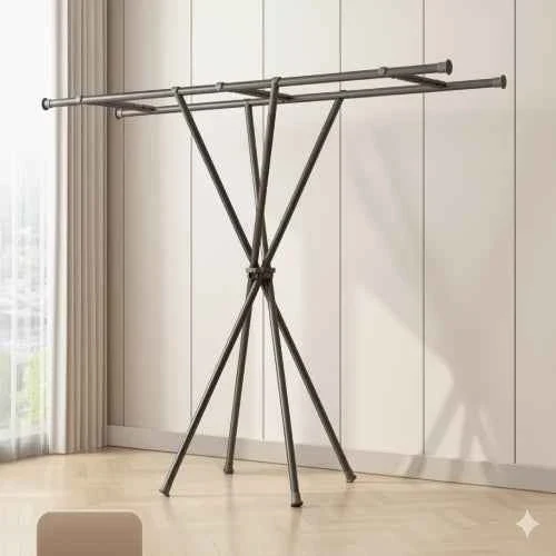 Étendoir à linge pliable en acier carbone