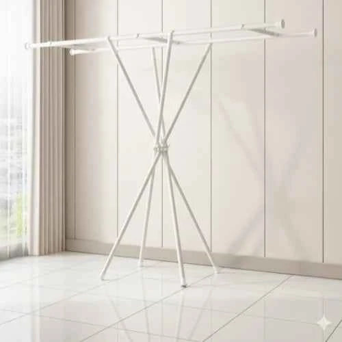 Étendoir à linge pliable en acier carbone