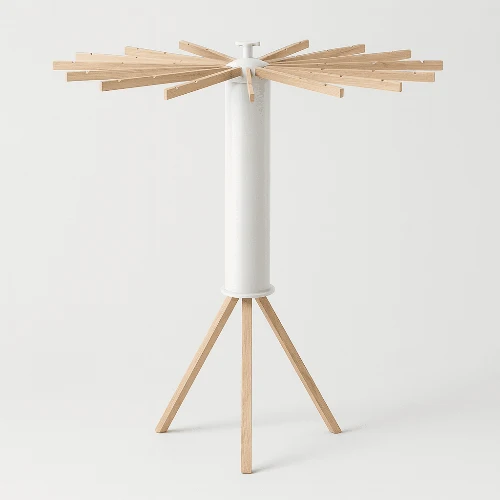 Étendoir à linge parapluie pliable en bois