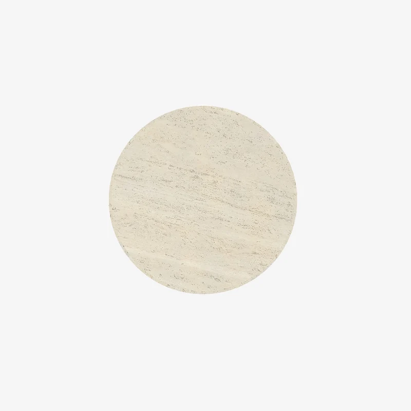 Dahlia Table d'appoint en magn sie blanche mouchet e