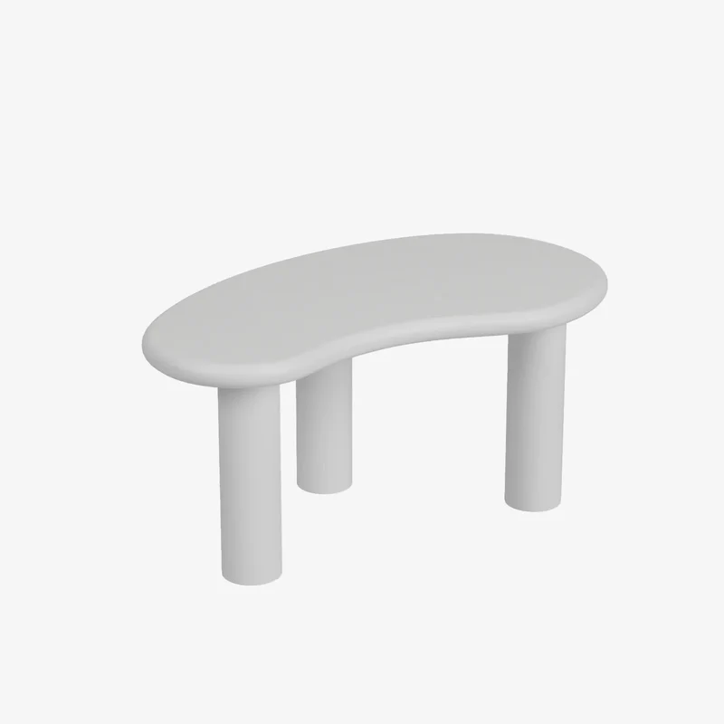 Hibiscus Table basse design en magn sie blanche