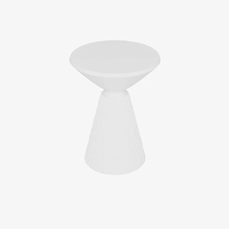 Prune Table d appoint design en magn sie blanc immacul