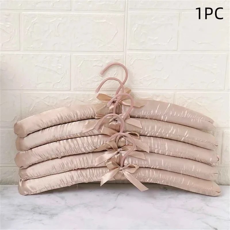 Cintre pour étendoir à linge satin rembourré