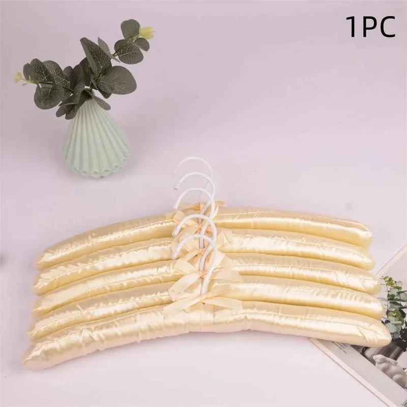 Cintre pour étendoir à linge satin rembourré
