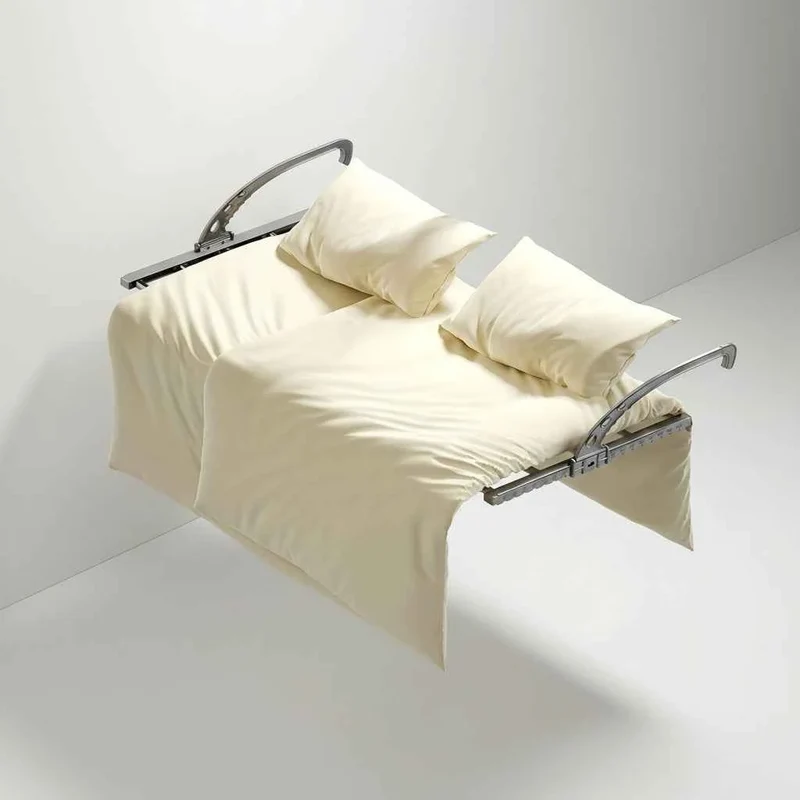 Étendoir à linge pour balcon inox multifonction