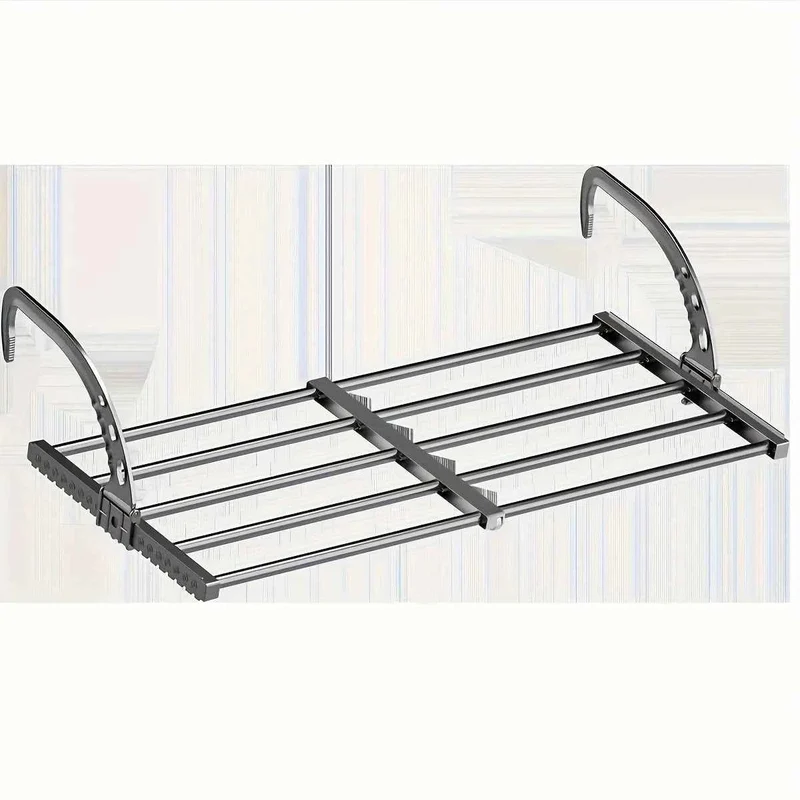 Étendoir à linge pour balcon inox multifonction