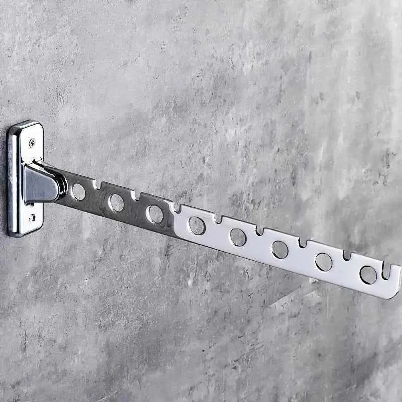 Étendoir à linge mural rabattable inox pliant