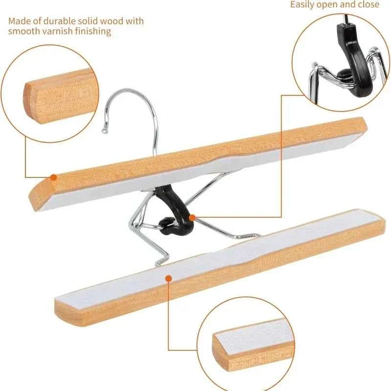 Cintre pour étendoir à linge en bois pliable