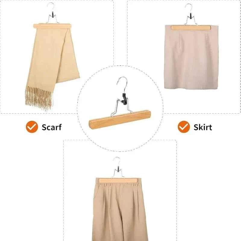 Cintre pour étendoir à linge en bois pliable