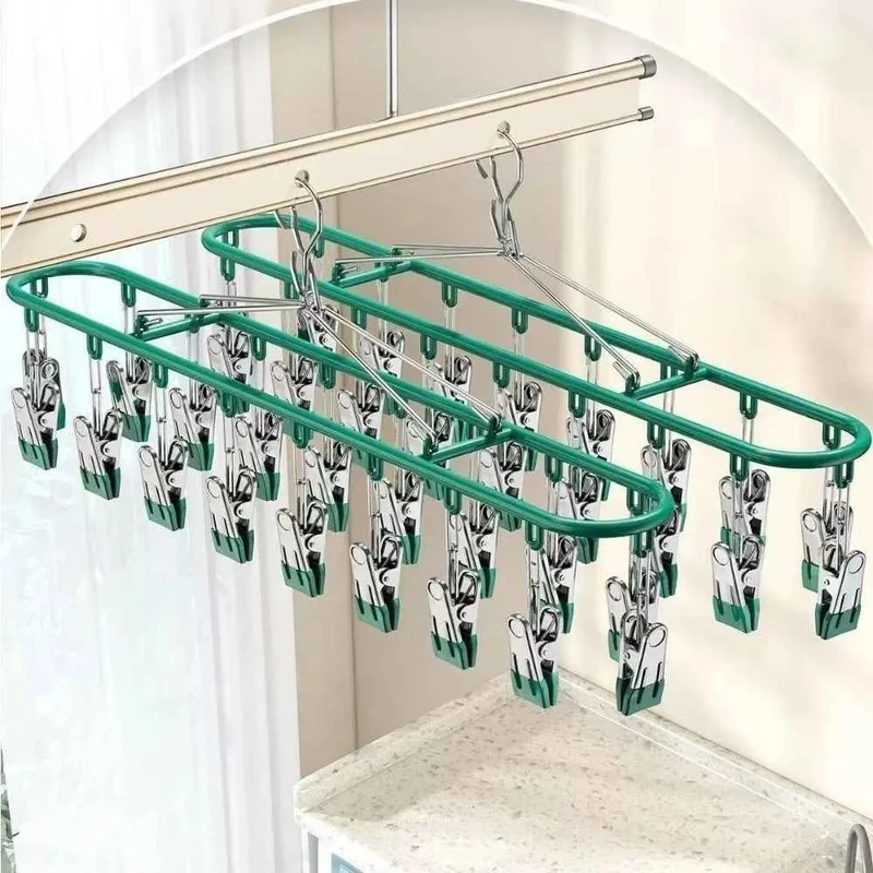 Petit étendoir à linge inox 20 pinces