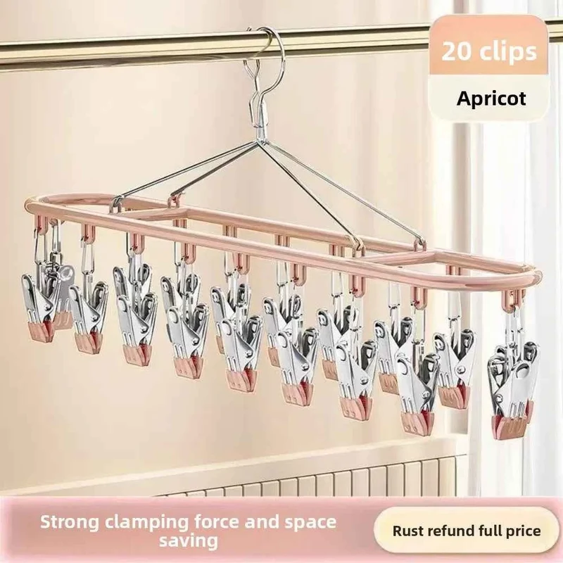 Petit étendoir à linge inox 20 pinces