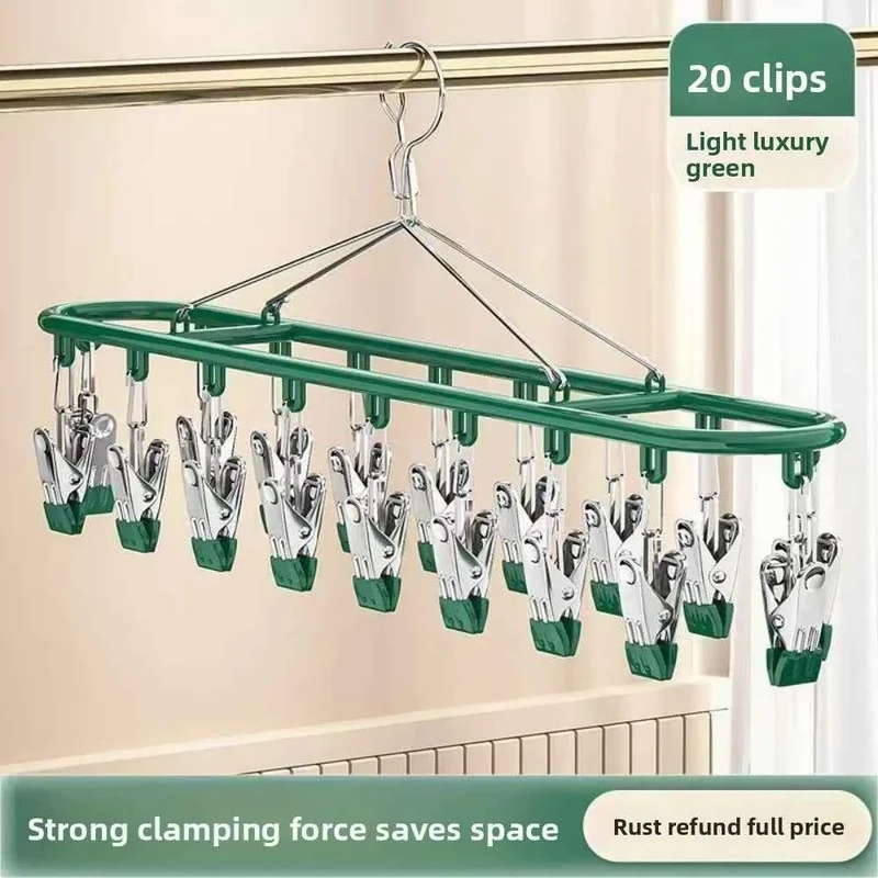 Petit étendoir à linge inox 20 pinces