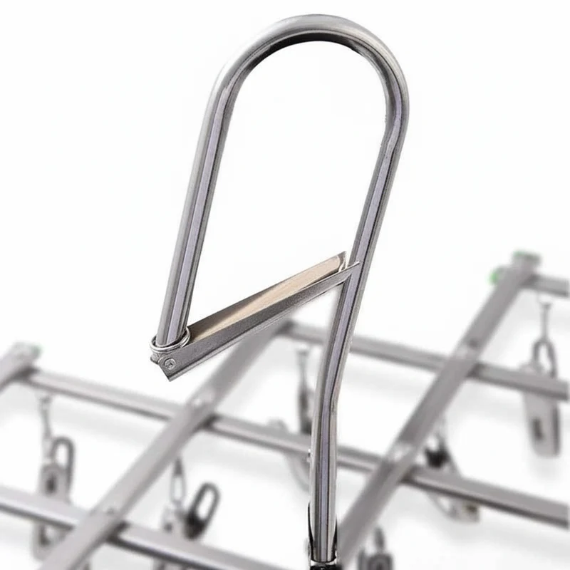Petit étendoir à linge inox à pinces