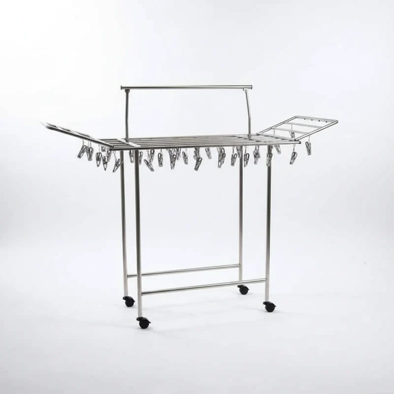 Petit étendoir à linge inox à pinces