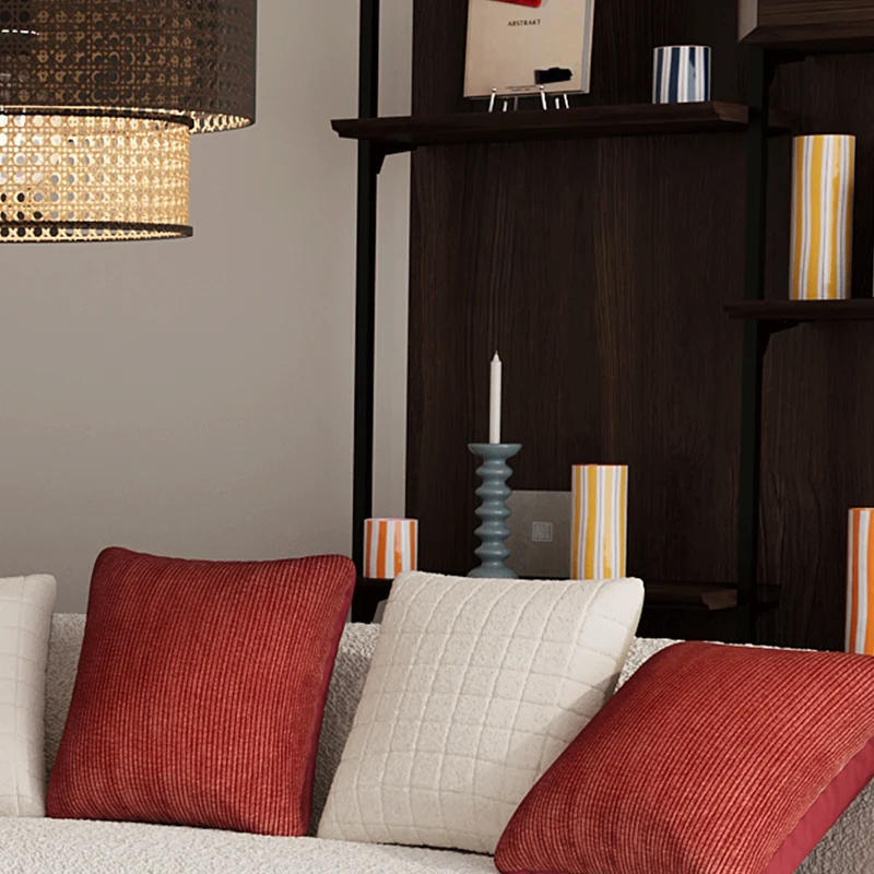 Vase cylindrique rayures jaune, Orlando - grand mod le