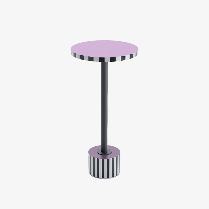 Table d appoint ronde originale couleur lilas Jasmin