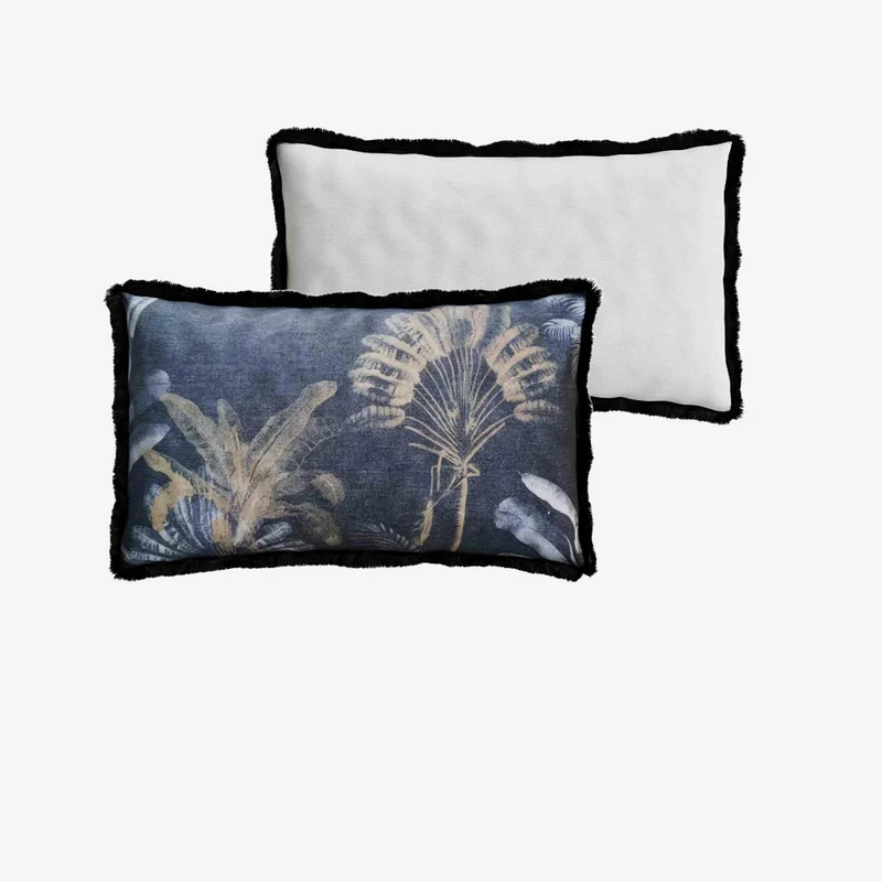 Coussin rectangulaire imprim tropical, Palmiers