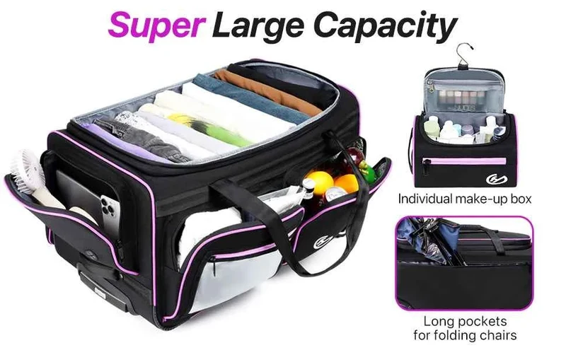 Étendoir à linge pliable valise de voyage intégrée