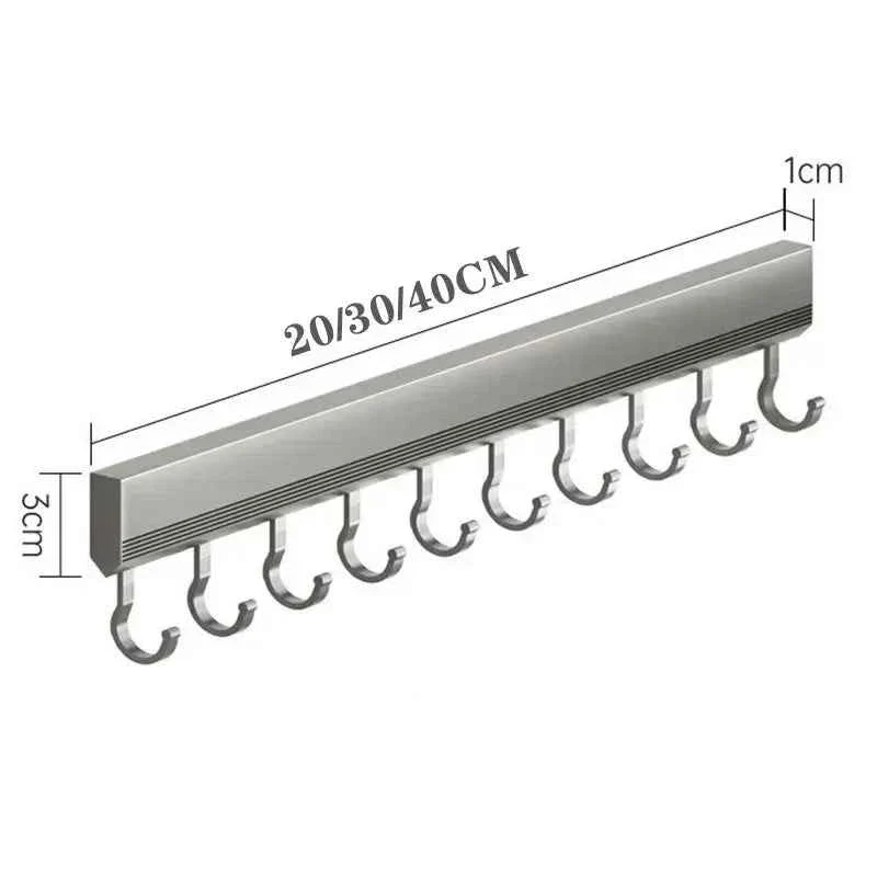 Cintre pour étendoir à linge mural aluminium